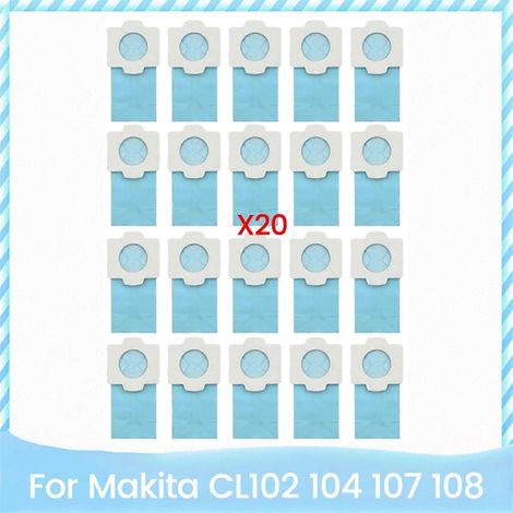 Lot de 20 sacs à poussière de rechange compatibles avec les aspirateurs sans fil CL102, CL104, CL107 et CL108. Accessoires (1/5)