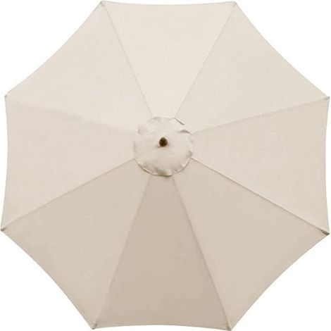 Housse De Rechange Pour Parasol , Parasol De Jardin , 8 Baleines , 3 M , ImperméAble , Anti-Uv , Tissu De Rechange , Beige (1/5)