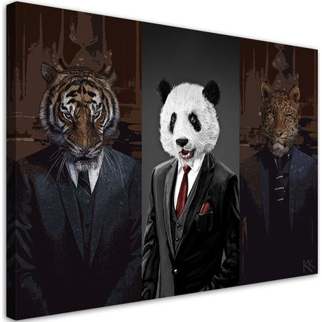 Tableau sur toile Animaux en costume 60x40 (1/5)