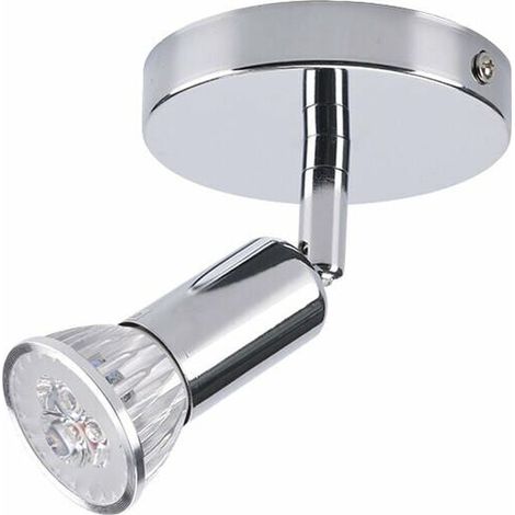 LED Wandleuchte, Badleuchte, Deckenleuchte mit 1 dimmbaren Spot, GU10,3W (1/4)