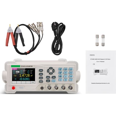 LCR-mètre numérique de table 100 Hz-100 kHz, testeur de résistance, d'inductance et de capacité haute précision, précision de 0,1 %, écran LCD 3,5 pouces (1/5)