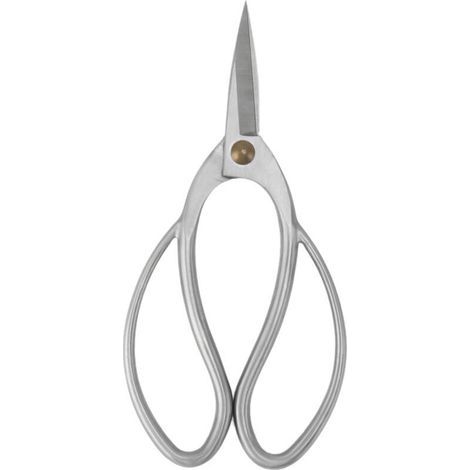 195mm bonsa élagage ciseaux acier inoxydable bonsa ciseaux jardinage plante cisailles outil argent (1/4)
