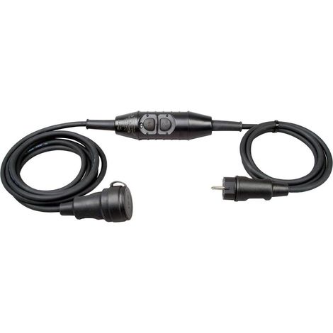 Kopp 1438.0001.5 Prolunga con protezione personale PRCD-S 230 V Nero IP44 (1/2)