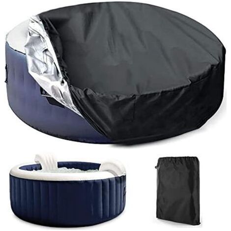 Housse de Protection pour Piscine ou Spa,Ronde Couvercle du Spa Solaire Extérieur Housse Ronde pour SPA Imperméable À La Poussière Bâche De Protection Imperméable Et Aux Rayons UV ( Size : 21030cm ) (1/5)