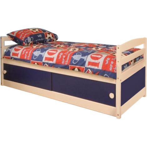 3ft Storage Bed in Blue Doors