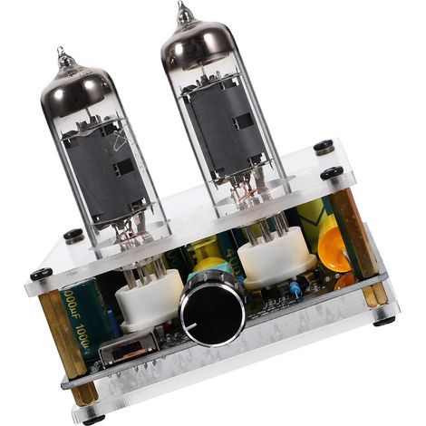 Amplificateur à Tubes Électronique 6k4/6a2 Préamplificateur Stéréo pour Système Home Cinéma DIY Fonction Préampli et Matériaux PCB Abs Verre (1/5)