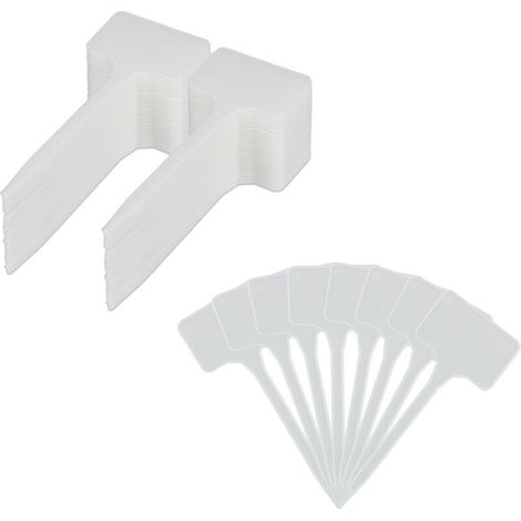 Filiyano-Étiquettes pour plantes (lot de 100), pour le marquage, les plates-bandes et la préparation des sols, H x L 14,5 x 5,5 cm, étiquettes en (1/5)