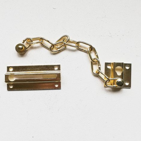 Catenella ottonata di sicurezza per porte (1/3)