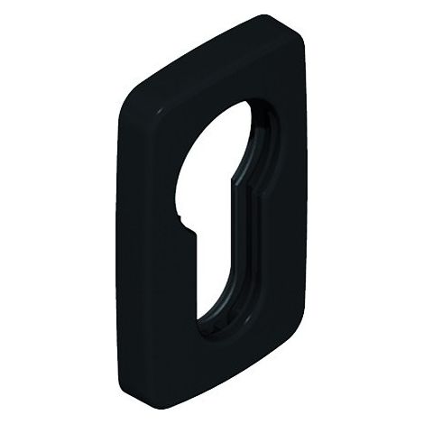 Rosace de cylindre rectangulaire adhésive en résine avec joint d'étanchéité DS7156 gris anthracite RAL 7016 - LA CROISEE DS