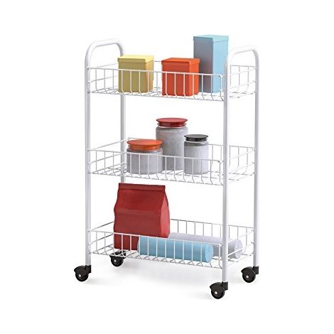 Chariot 3 étagères Polyvalent Rangement Mobile Et Modulable - Exma