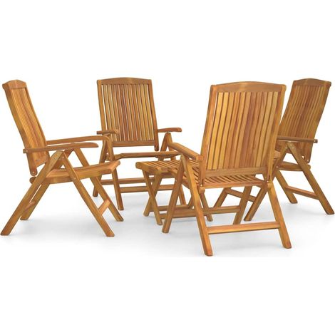 Maison Exclusive - Set Salotto da Giardino 5 pz in Legno Massello di Teak (1/5)