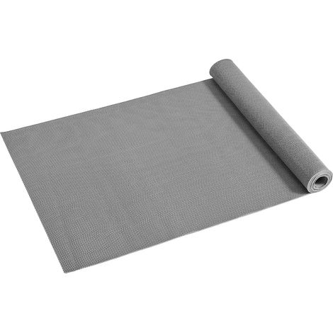Mophorn Drainagematte aus PVC (90 cm x 300 cm), Rutschfeste Bodenmatte für Nassbereiche, Hohlmattenrolle als Spritzschutz für Schwimmbäder, Terrassen, Badezimmer und Toiletten, Grau