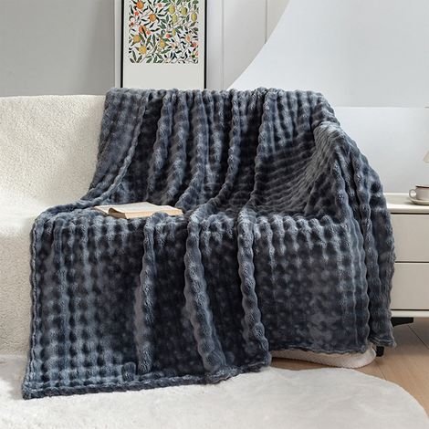 Couverture En Velours Double Face - 100 x 150 cm - Tissu Velours Doux - Pour Intérieur Toute Saison - 1 Pièce (1/5)