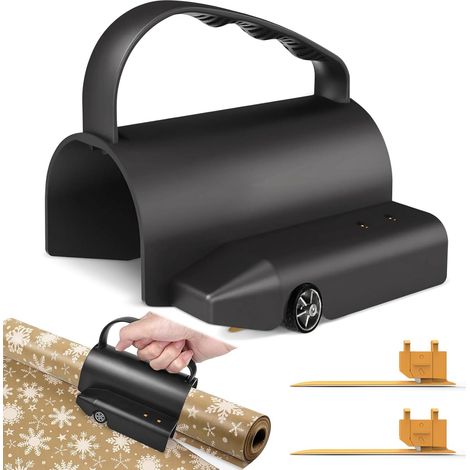 Cadeaupapiersnijder, papiersnijder voor inpakpapier, papiersnijder voor inpakpapierrollen, schuifrolsnijder, papiersnijder voor Halloween, verjaardag (1/5)