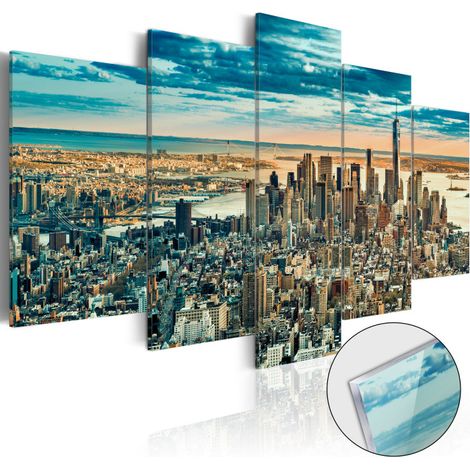Tableau sur Verre Acrylique "NY : Dream City" 50 x 100 cm (1/2)