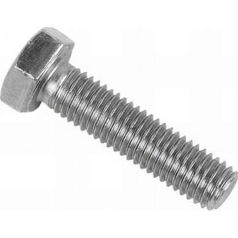 Vis métaux tête hexagonale F/Total 8 x 40 mm Zinguée blanc - Boite de 200 pcs - Fixtout VHT880804002B