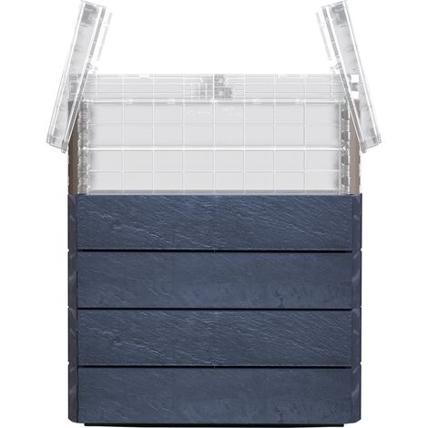 GARANTIA ERGO QUADRO TurboPlus M 85 letto rialzato Stone, incl. sistema di risparmio idrico FLORA