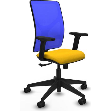 Silla de oficina piqueras y crespo Motilla azul soporte lumbar ajustable (1/2)
