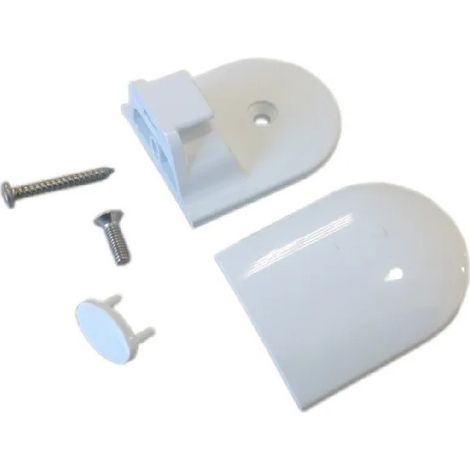 Guida in PVC bianco per schermi da bagno Joll