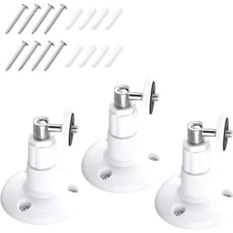 3er-Pack verstellbare 360°-Wandhalterungen – Kompatibel mit Ring Stick Up Cam Pro – 360° verstellbar – Für Indoor-Kamera der 1. Generation
