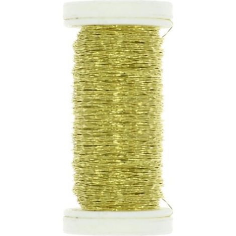 Blumendraht, gewellt, goldfarben, 1 Stück.