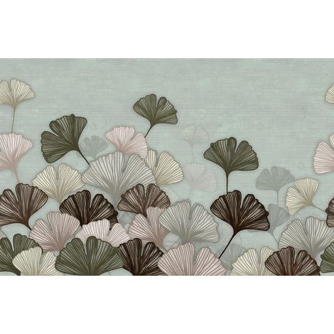 Papier peint panoramique - Feuilles - 390 cm x 254 cm (1/2)