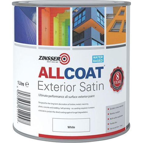 Zinsser ZN7200002D1 AllCoat® Exterior White 1 litre ZINACEWH1L
