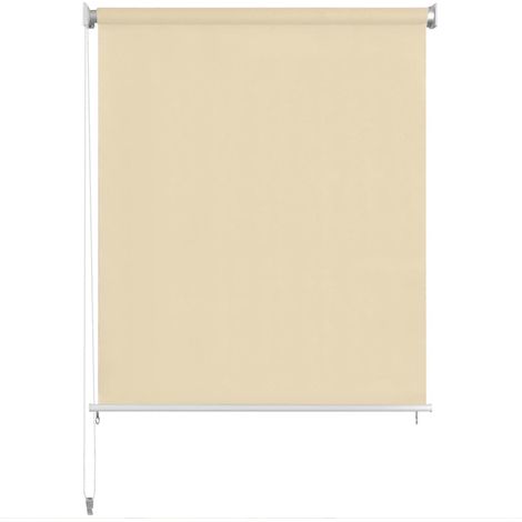 Store roulant d'extérieur 160 x 140 cm Crème