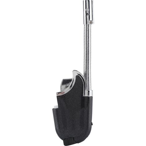 Allume-gaz rechargeable à col flexible pour barbecue et camping, outil d'allumage à flamme butane (1) (1/5)