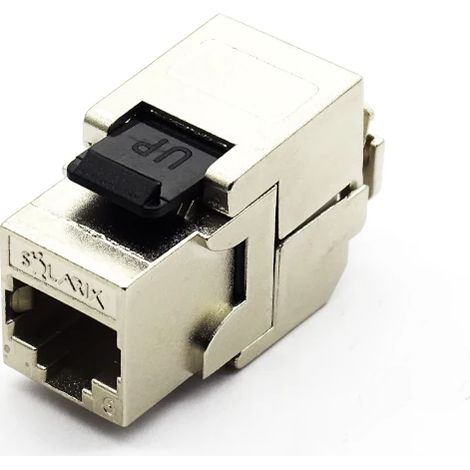 Câble RJ45 KEYSTONE CAT.6 STP SOLARIX SXKJ-6-STP-BK-SA (1/2)