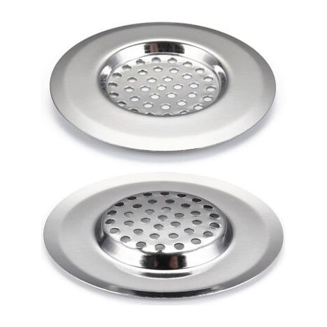 2pcs Kitchen Sink Strainer, Stainless Steel Sink Drain Strainer, Dishwasher Safe (GR057) (1/5)