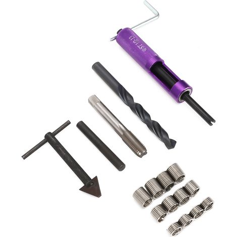 Gewindereparaturset 1/2 Zoll-13 UNC 12 mit Gewindehandwerkzeug für die mechanische Wartung 1/2 Zoll-13 (1/5)