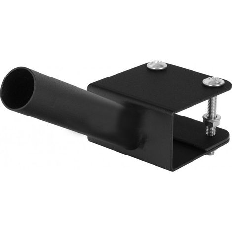 Portabandiera da balcone 170x70 cm, braccio singolo dritto, nero - UCH FL 1G17C