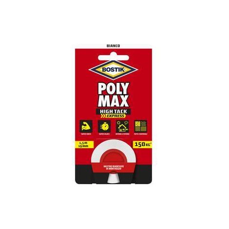 BOSTIK POLYMAX NASTRO BIAD HIGH TACK EXPRESS BIANCO