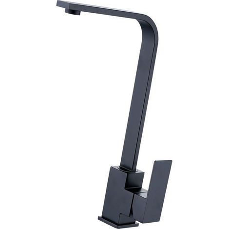 [Robinet de Cuisine] Robinet Noir 360° Rotatif Anti-Fuite avec Système de Filtration et Bubbler (1/4)