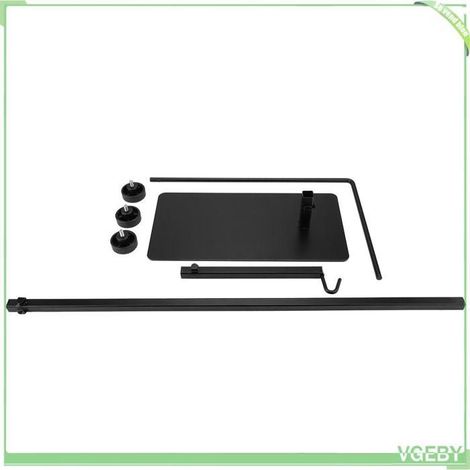 Support de lampe reptile - FAFEICY - Support réglable - Hauteur 64–94 cm - Largeur 23–40 cm - Métal noir (1/5)