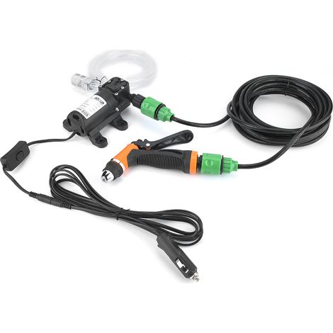 12V Elektrische Autowaschpumpe Reinigungspistole Waschset mit Nippelanschluss (1/5)