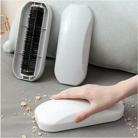 QORVA-Brosse à débris manuelle 20 cm – Matériau PP de haute qualité – Nettoyage efficace des miettes, poils et débris – Facile à nettoyer et à transporter