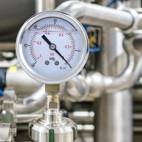 TS PGGZ60Z4-0bar 1/4BSP Y60 Axial-Öleinspritz-Vakuummanometer für industrielle Anwendungen (1/5)