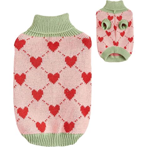 Dog Knitted Sweater, Dog Sweater Warm Clothes, Winter Coat Knit, (1/5)