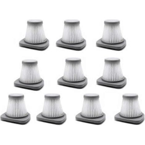 Packung mit 10 HEPA-Filtern für Handstaubsauger, kompatibel mit den Modellen SC861 und SC861A.