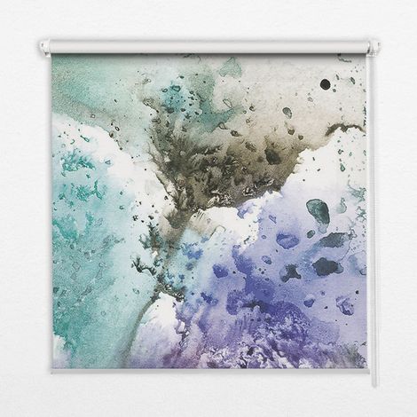 Tenda a Rullo Interna per Finestra - Tenda Filtrante Luce - Tenda Privacy - Tenda Decorativa Rettangolare - Rullo per Interni - (120 cm x 140 cm) - Quadro dipinto