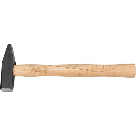 Marteau d'ajusteur 800g avec Manche en Bois de Frêne, Noir/Beige