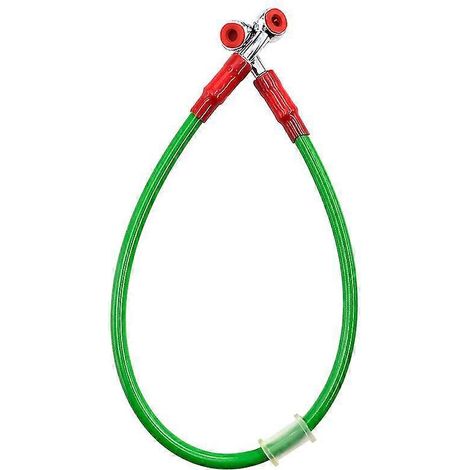 Gaine tressée en acier renforcée pour durites de frein, d'embrayage et d'huile de moto (6 couleurs disponibles) - Verte - 50 cm (1/5)