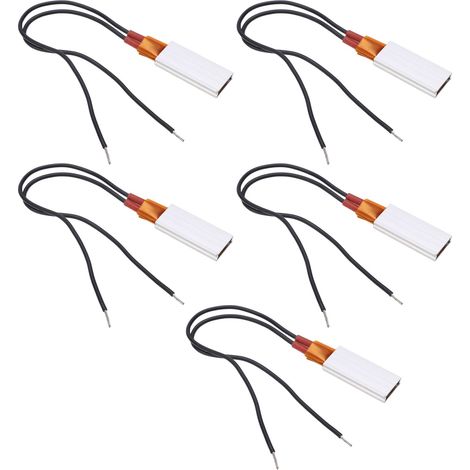 5 Pièces Plaque Chauffante PTC avec Thermostat Réglable 80°C, Sûre pour Salles de Bain Humides, 220V (1/5)