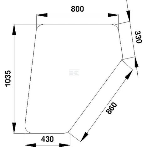 Vitre de porte CLAAS 7700007531