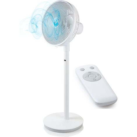 Stand-+ Tischventilator 100/70cm mit Aroma Diffuser, Timer & Fernbedienung