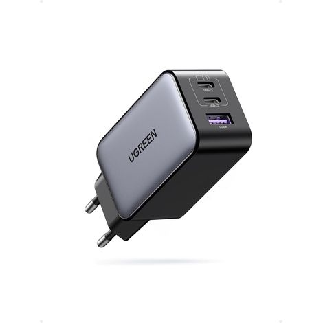 Chargeur USB C Rapide 3 Ports GaN Prise USB C (Noir)  Compatible avec 17 Pro Max Air 16 15 14 13 12 26 25 24 10 9 8 MacBook Air Pro Neo M5 M4 M3 M2 M1 (1/5)