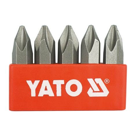 Punta cacciavite Yato yt-2810 acciaio cromo vanadio 36mm 5 pezzi