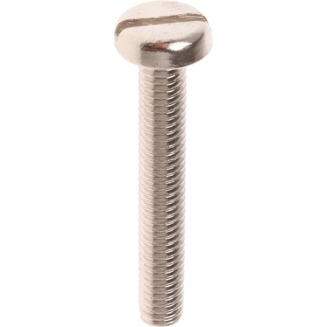 Vis à métaux RS PRO M3 à tête Cylindrique fendue en Laiton, 20mm ( Prix pour Sachet de 100 ) (1/2)